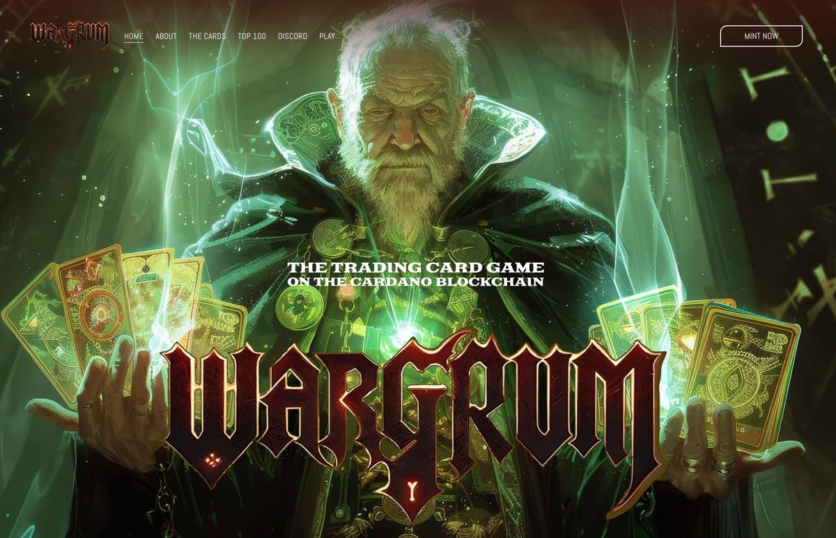 Wargrum - Cardano Trading Card Game with Big Plans You Dont Want To Miss!